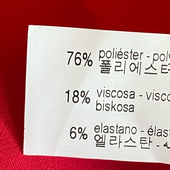 NWT. Zara Fuchsia Skinny High Waist Pants with Split Hem. Size S. - Picture 6 of 7